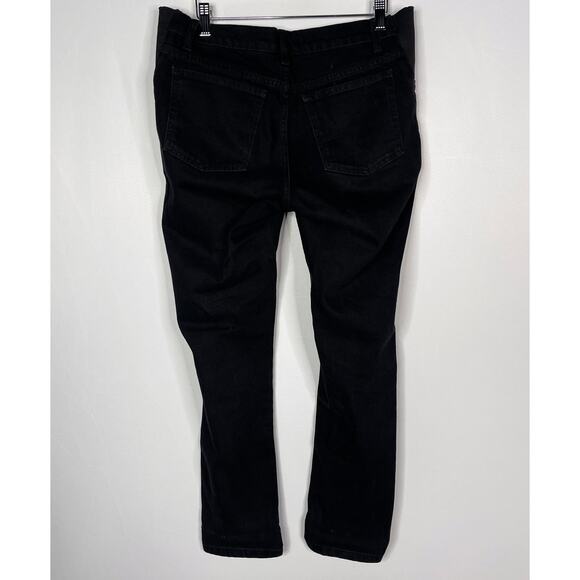 ASOS Design Maternity US 6 Black Relaxed Mom Jeans Elasticated Side Waistband - Picture 2 of 13